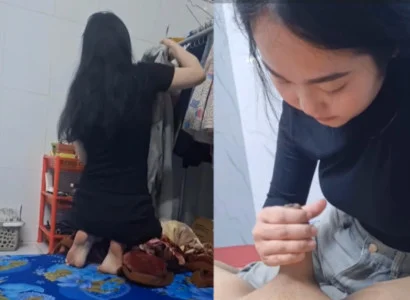 Tôi ghé thăm thằng bạn ốm được thổi kèn thoải mái